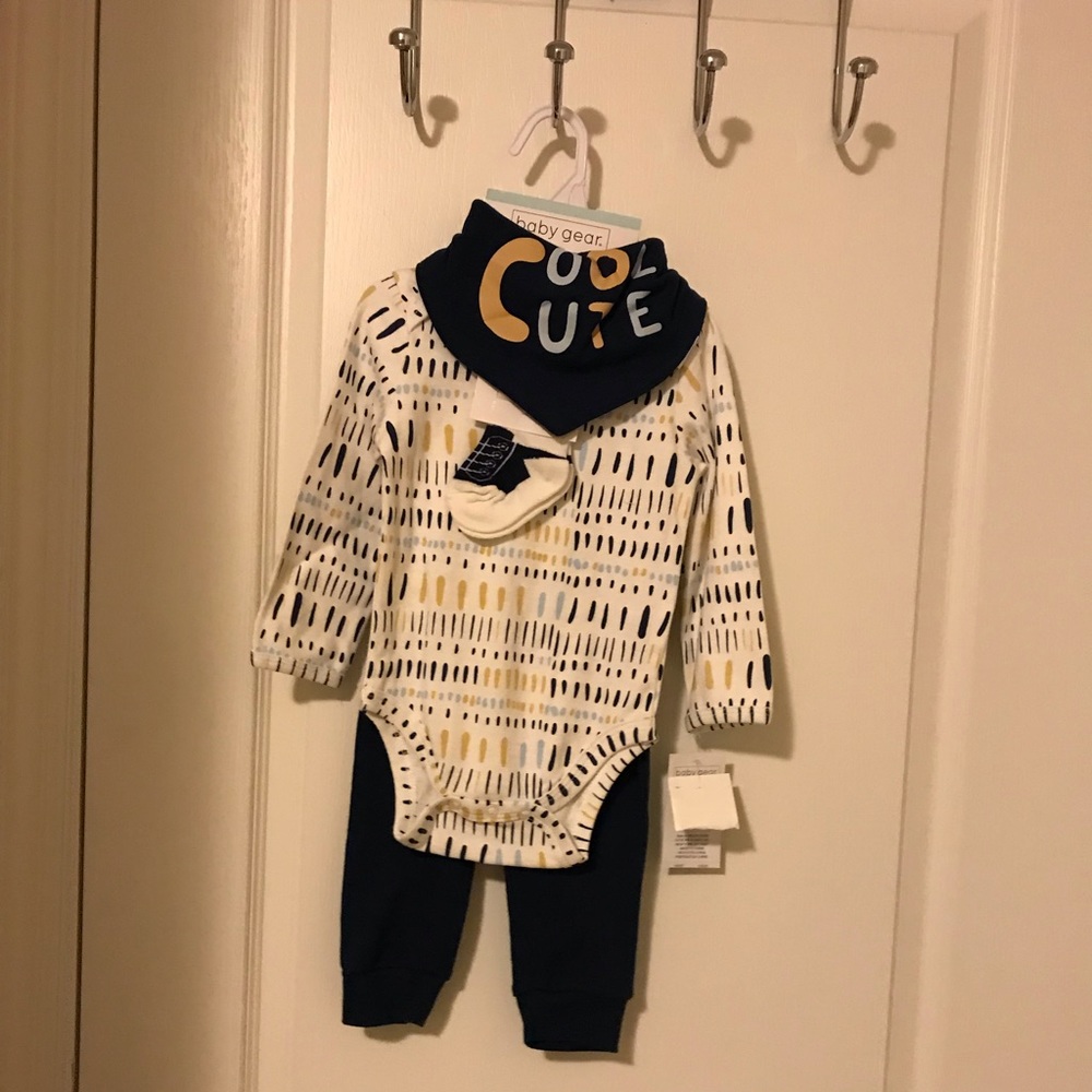 Brand new baby boy 4 piece set